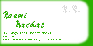 noemi machat business card